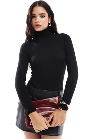 Bardot Strikket bodystocking med rullekrave i