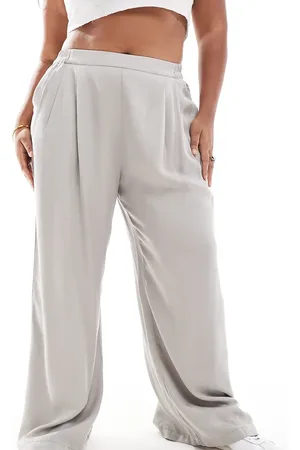 ASOS Curve - casual pull-on-bukser med vide ben