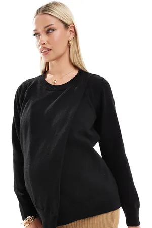 Mama;licious Mamalicious Maternity - trøje med slids foran og ammefunktion