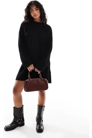 Pull&Bear Mini-sweaterkjole i strik