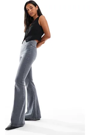 Stradivarius Grå jeggings i denim