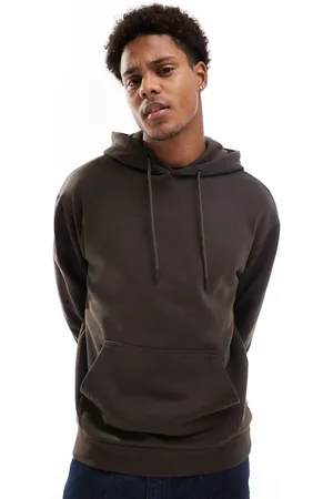 JACK & JONES Chokoladebrun og oversized hættetrøje