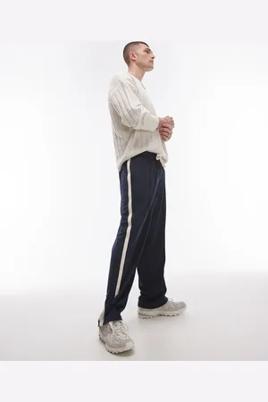 Topman Joggingbukser med lige ben og sidestribe