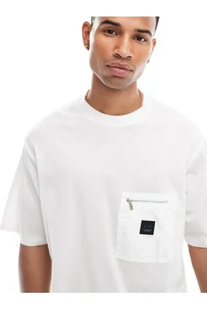 Armani Exchange T-shirt med lynlåslomme