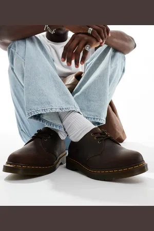 Dr. Martens 1461 3 - Mørkebrune sko med snørehuller