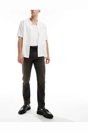 ASOS Smalle jeans i sort vask med brune toner