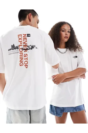 The North Face Oversized og T-shirt med "Digital Mountain"-print på ryggen