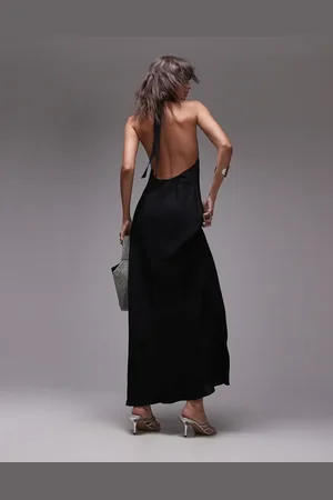 Topshop Og afslappet halterneck-maxikjole