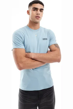 Barbour Lyseblå T-shirt med lille logo