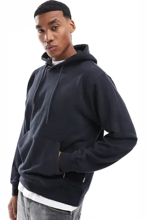 JACK & JONES Marineblå super-oversized hættetrøje