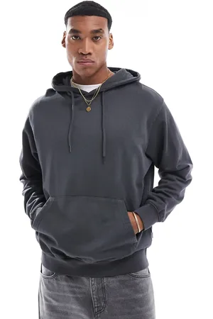 JACK & JONES Vasket grå super-oversized hættetrøje
