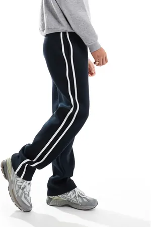 ASOS Joggingbukser med lige ben og kontrasterende detaljer i scuba-stof