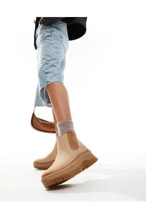 Timberland Roxie Lane - chunky Chelsea-støvler i nubuck-læder-Neutral
