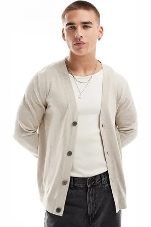 JACK & JONES Beige let cardigan-Neutral