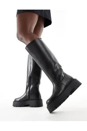 ASOS Carmen - Chunky, flade knæstøvler i