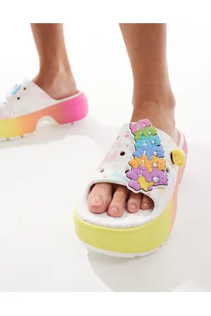 Crocs Care Bears Stomp - Hvide sliders