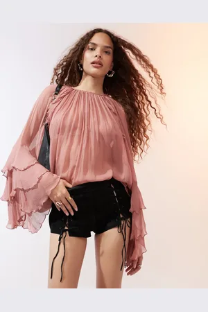 MANGO Sorte minishorts i ruskind