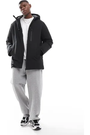 JACK & JONES Sorte parkacoat i tech-stof
