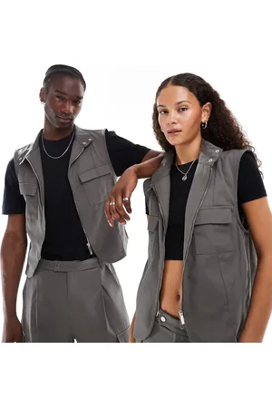 Reclaimed Unisex - habitvest-Blå