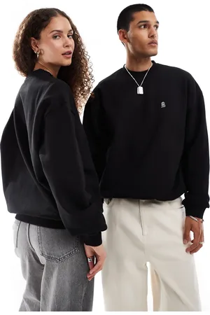 Dr Denim Kenan - og kraftig unisex-sweatshirt med afslappet pasform og rund hals