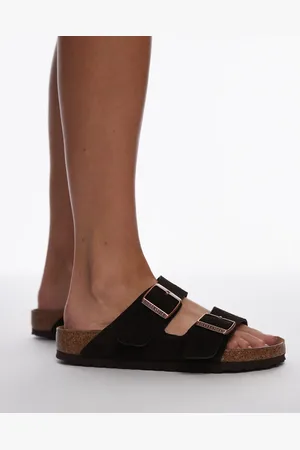 Birkenstock Unisex - Arizona - Mokkabrune sandaler i ruskind