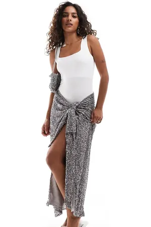 Never Fully Dressed Petite - Jaspre - Udsmykket midinederdel i