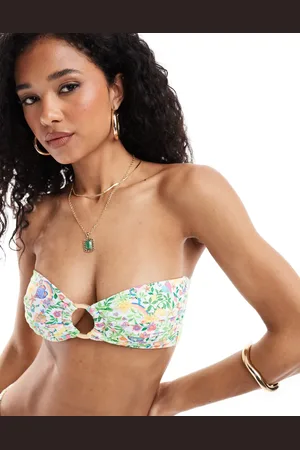 Kulani Kinis X Lexi Hidalgo - Stropløs bandeau-bikinitop i Desert Disco