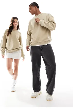 Lacoste Og forvasket unisex-sweatshirt med logo-Neutral