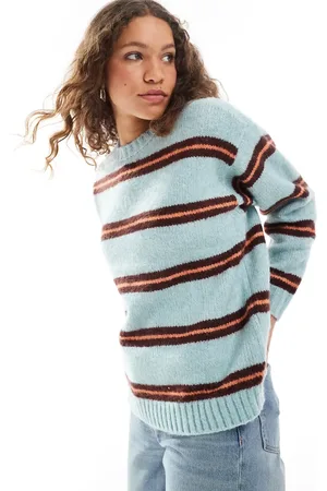 Vans Suzie - Gråstribet sweatshirt med rund hals