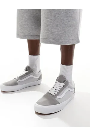 Vans Old Skool - Grå sneakers i ruskind og lærred