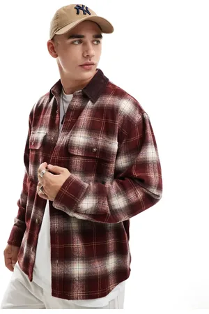Abercrombie & Fitch Arbejdsskjorte med tern i chunky flonel