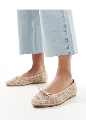 New Look Og flade ballerinasko med udsmykning-Neutral