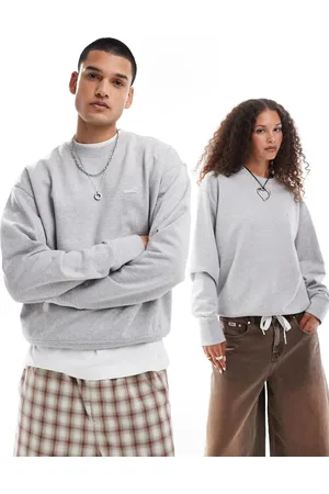 Dickies Clancy - Gråmeleret hættetrøje i kraftigt materiale med lille logo