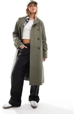 New Look Kakigrøn trenchcoat