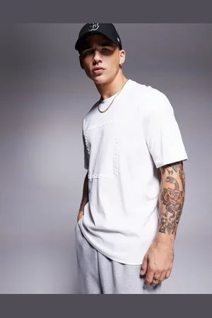 Armani Exchange T-shirt med logo i firkantet pasform