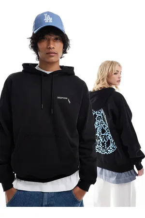 Dr Denim Damien - Unisex - afslappet hættetrøje med 