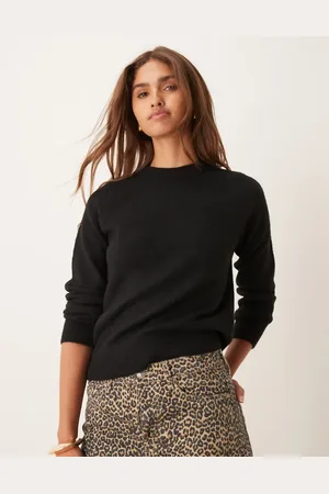 New Look Mellemsort trøje med rund hals