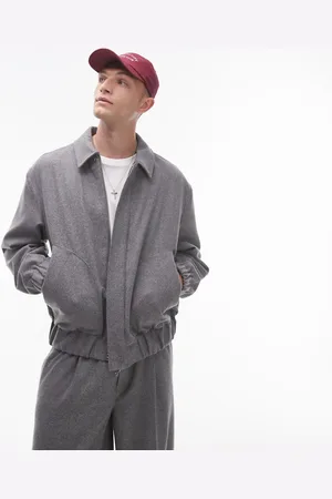 Topman Premium - Harrington-jakke i uldblanding
