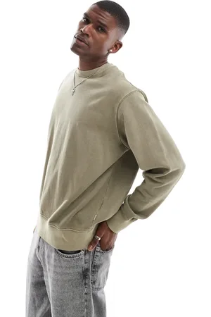 JACK & JONES Vasket kakigrøn super-oversized sweatshirt
