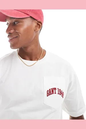 GANT 75th Anniversary Capsule - Hvid t-shirt med lomme med 