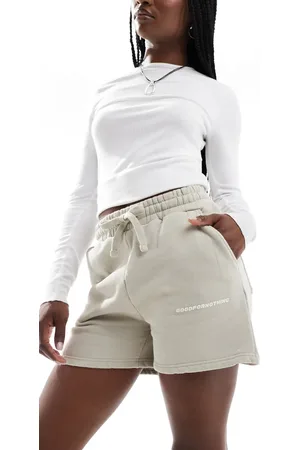 Good For Nothing Jerseyshorts i forvasket med logo-Neutral