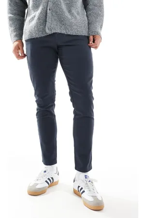 JJ Marineblå slim-chinos
