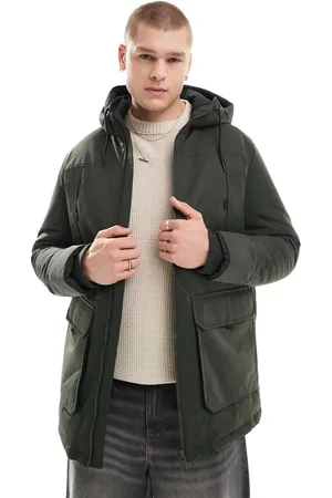 JACK & JONES Kakigrøn utility-parka