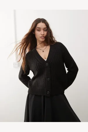 Noisy May Cardigan i ribstrik