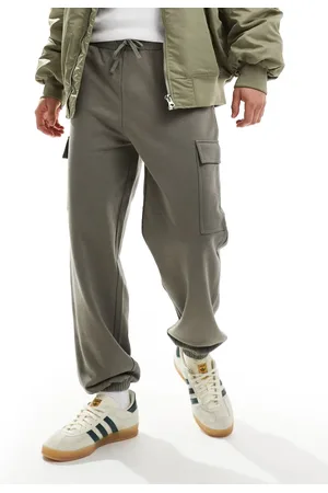 New Look Olivengrønne cargo-joggingbukser