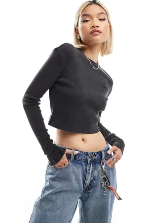 Dickies Newington - forvasket cropped langærmet T-shirt