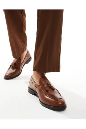 ASOS Loafers i lysebrunt læder med kvaster