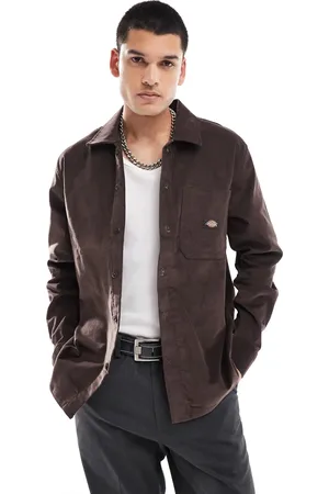 Dickies Mørkebrun fløjlsskjorte