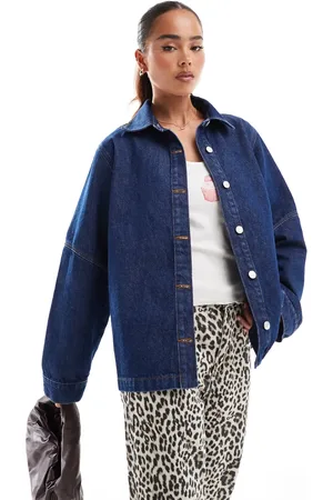 ASOS Denimjakke med spændedetalje på ryggen