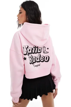 Kaiia Rodeo - Cropped og hættetrøje med logo i boblestil